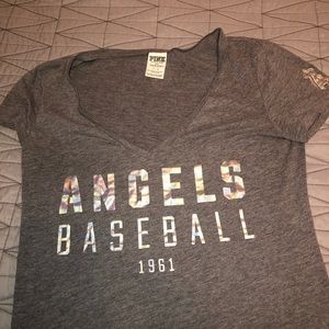 Angels baseball shorts sleeve